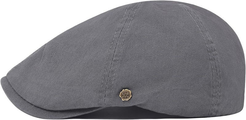 VOBOOM Cotton Flat Cabbie Hat Gatsby Ivy Irish Hunting Newsboy Cap - Image 3